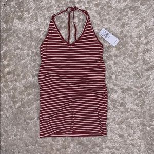 NWT red and white striped american eagle top